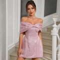 Blushé Pink Off-Shoulder Mini Dress