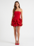 Scarlett Strapless Corset Red Mini Dress