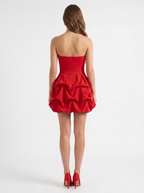 Scarlett Strapless Corset Red Mini Dress