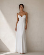Capri White Slip Maxi Dress