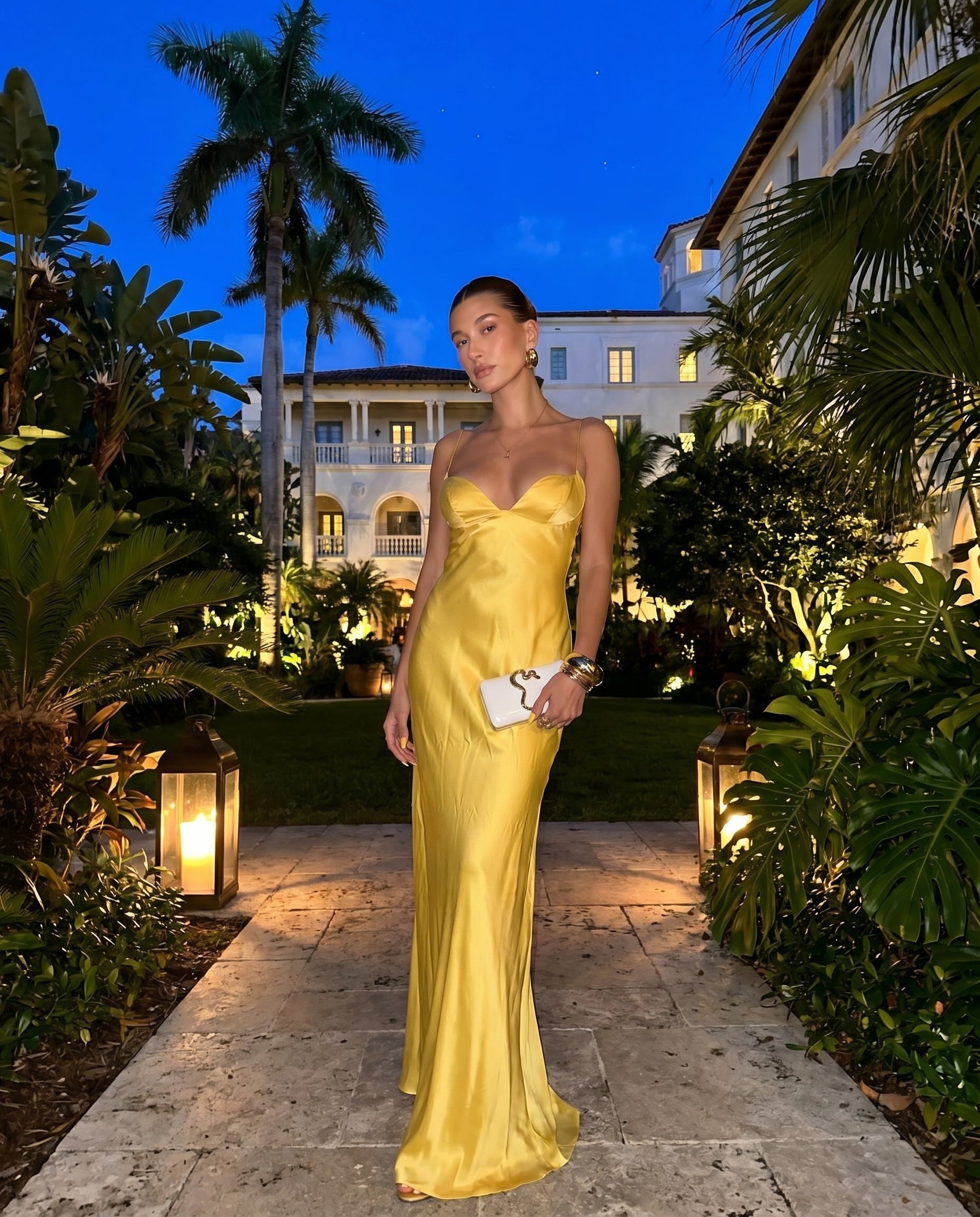 Capri Yellow Slip Maxi Dress