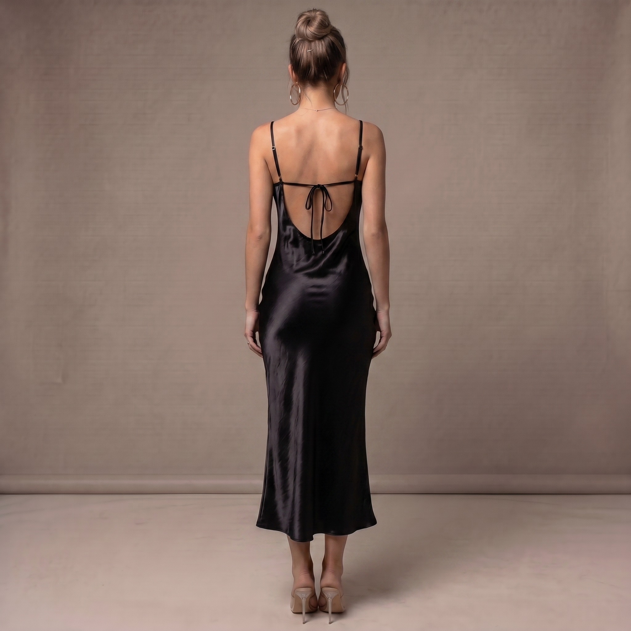 Avery Black Backless Maxi Dress