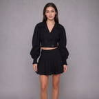 Blair Black Jacket Blouse