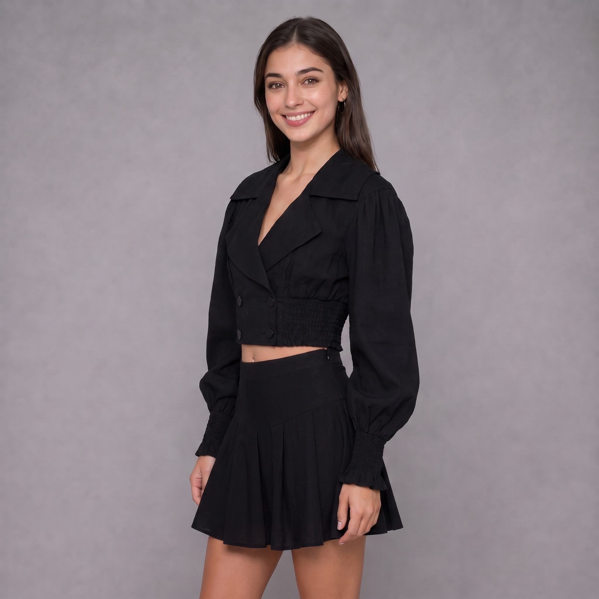 Blair Black Jacket Blouse