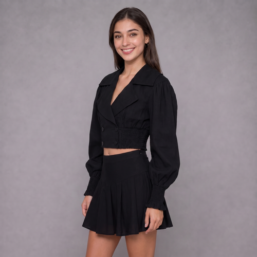 Blair Black Jacket Blouse