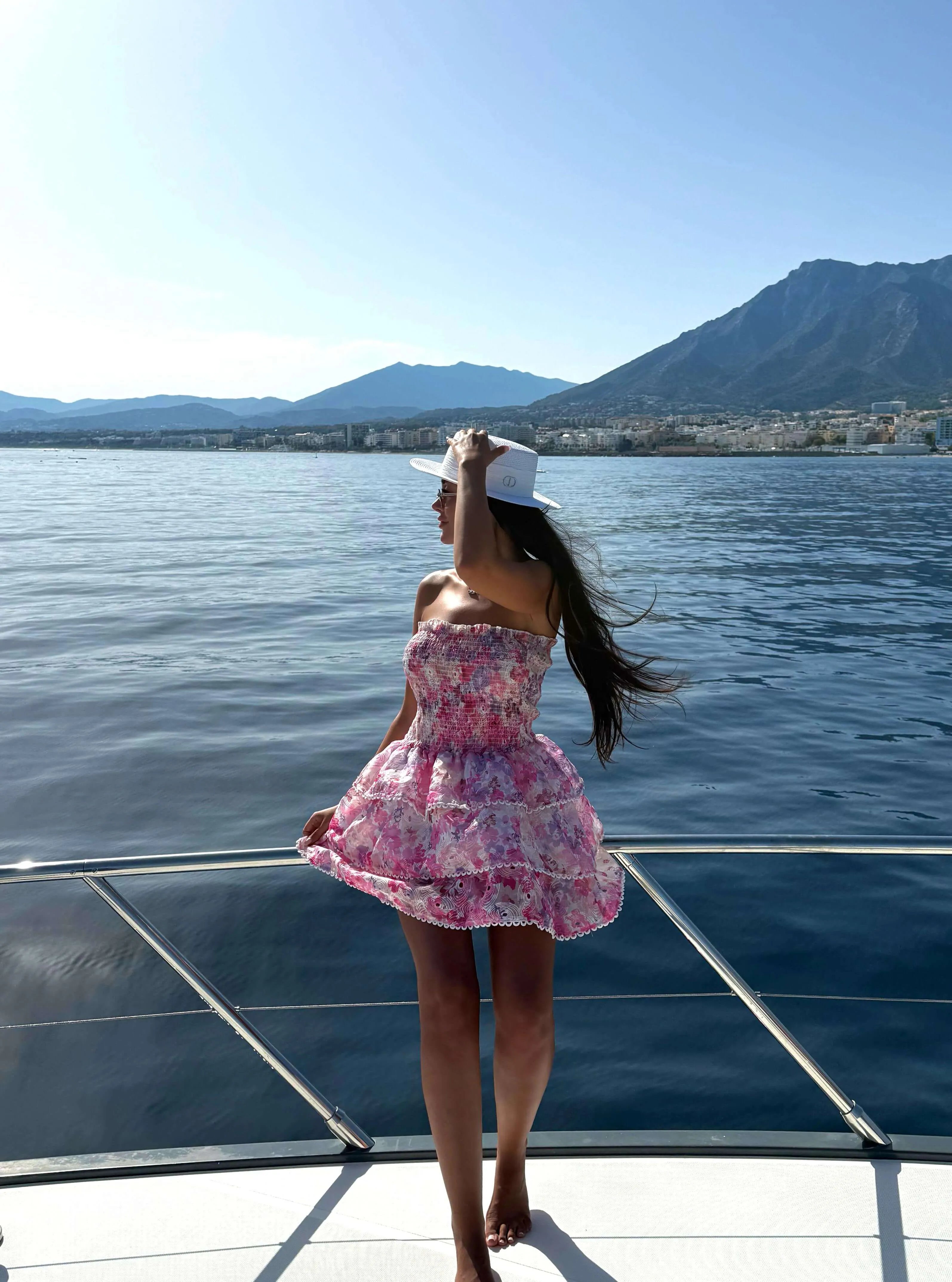 Meadow Pink Floral Mini Dress