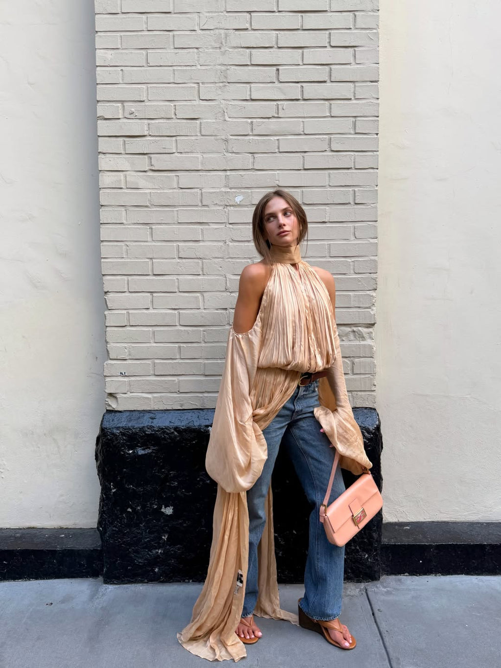 Cassiopeia Beige Ethereal Top