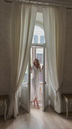 Carmen White Sheer Lace Maxi Dress