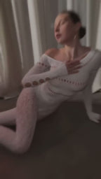 Allure White Crystal Jumpsuit